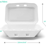 SC 0188 Clamshell Sugarcane 8″x5″ (200pcs)