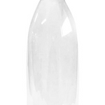 1000ml Round Clear Plastic Bottles PET with Temper Evident Lids (50 Pcs)