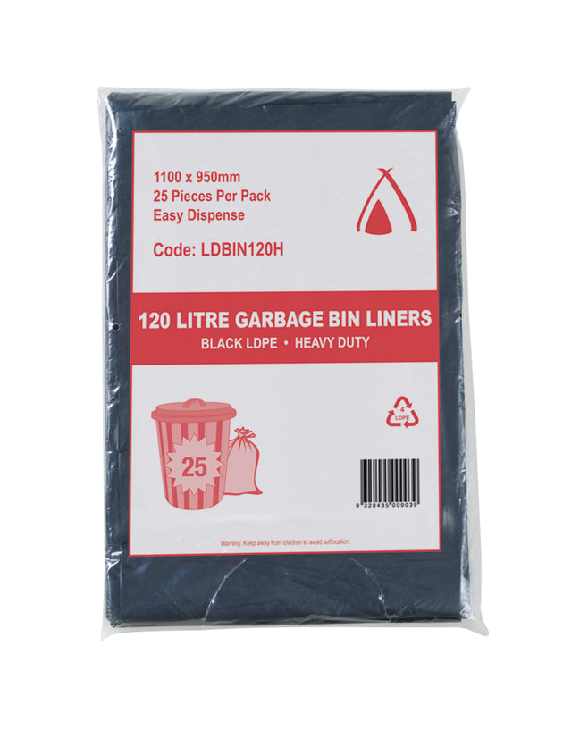 120L -Bin Liners Ex H/Duty (100 Pcs)