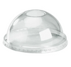 96mm PLA Dome Lid - Clear - Biopak - 22mm Hole (1000 Pcs)