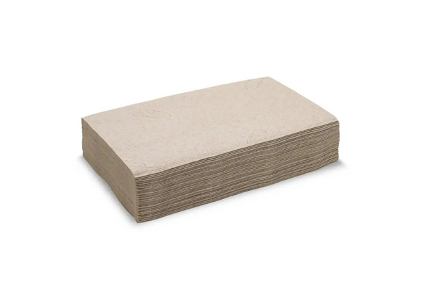 2 Ply Dispenser Quilted Napkin-Single Serve Kraft - Biopak (6000 Pcs)