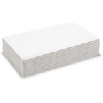 2 Ply Dispenser Quilted Napkin-Single Serve- White - Biopak (6000 Pcs)