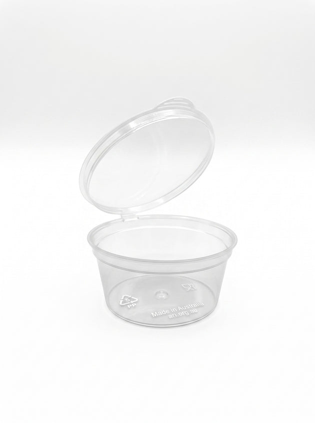 35ml Plastic Round Hinged Container (1000 Pcs)