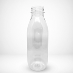 500ml Round Clear Plastic Bottles PET with Temper Evident Lids (50 Pcs)
