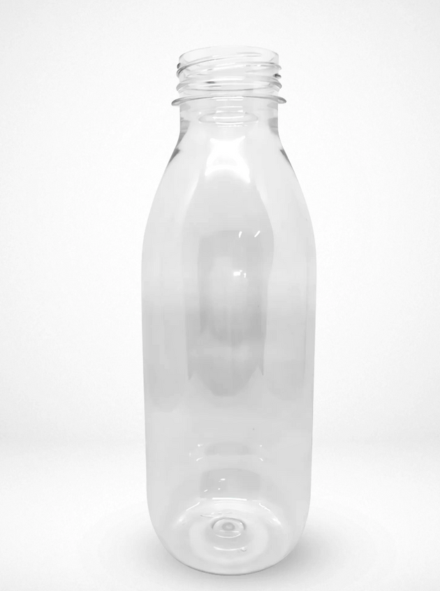 500ml Round Clear Plastic Bottles PET with Temper Evident Lids (50 Pcs)