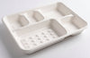 5 Compartment Sugarcane Deep Tray (400 Pcs)