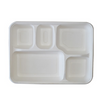 5 Deep Compartment Sugarcane Tray (200 Pcs)