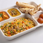 5 Compartment Sugarcane Deep Tray (400 Pcs)