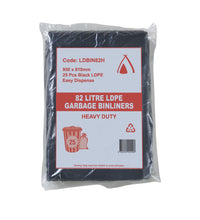 82L -Bin Liners H/Duty (250 Pcs)