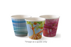 8oz Art Series Coffee Cup DW - 90mm Top - Biopak (1000 Pcs)