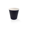 8oz PE Coated Black SW Cup / One Lid Fits All - 90mm Top - PAC (1000 Pcs)