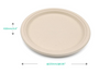 9" Round  plate- Bamboo (500 Pcs)