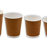 8oz PE Coated Black DW cup/One -Lid - Fits - All 500pc/ctn