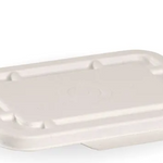 500 & 600ml White Plant Fibre Takeaway Lid (500 pcs)