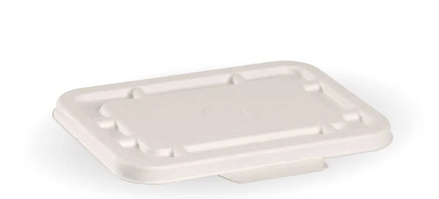 500 & 600ml White Plant Fibre Takeaway Lid (500 pcs)