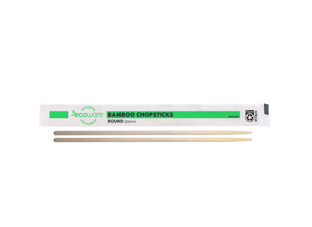Bamboo Round Chopstick 200mm (3000 Pcs)