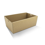 Corrugated Rectangle Catering Tray Small 80mm High (50 Pcs)