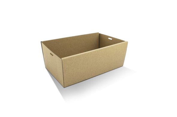 Corrugated Rectangle Catering Tray Small 80mm High (50 Pcs)