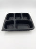 5 Compartment Food Container- Black Base (300 Pcs)
