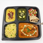 5 Compartment Food Container- Black Base (300 Pcs)