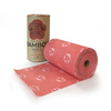 Heavy Duty Bamboo Wipes Roll - Red (90 Sheets) (6 Roll)