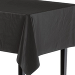 Plastic Table Cover Black 137x274cm (96pcs)