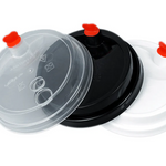 90mm Black Lid for Bubble Tea Reusable Plastic Cup (1000pcs)