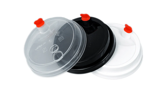 90mm Black Lid for Bubble Tea Reusable Plastic Cup (1000pcs)