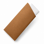 Kraft Cutlery Pouch with white Napkin (1000 Pcs)