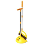 Duck Cleaning Broom and Dustpan Set with Long Handle