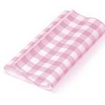 Greaseproof Paper Gingham Pink - 300x190mm (1000 Pcs)