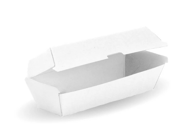 Hot Dog Box - Corrugated - White ( 400 Pcs )