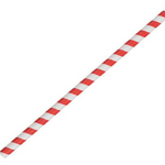 Paper Straw Jumbo - 10x240mm - Red Stripe (2500 Pcs)