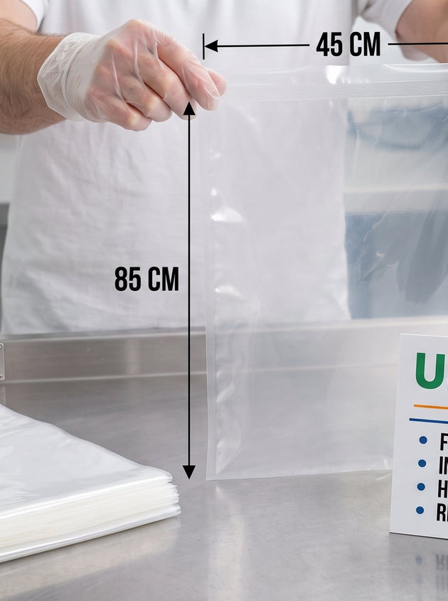 Super Strength LDPE Clear Bags 85x45 CM (250 Pcs)