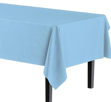 Plastic Tablecover Light Blue 137x274cm (96pcs)