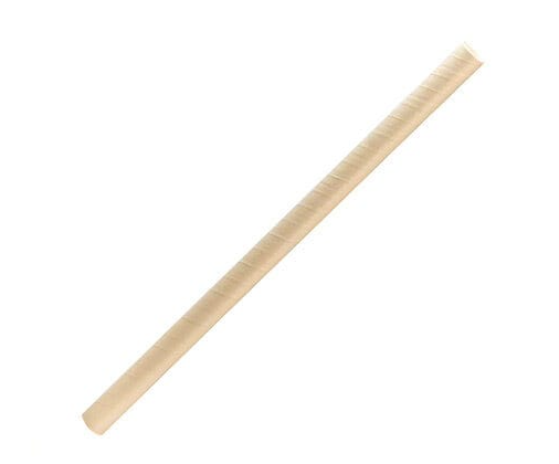 Paper Straw Jumbo - 10x240mm - Brown Stripe (2500 Pcs)