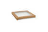 Square Catering Tray Lid- Small - PET window (100 Pcs)