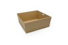 Brown Corrugated Square Catering Tray- Small (100 Pcs)