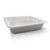 Sugarcane Takeaway Tray 9"- 3 Compartment (200 Pcs)