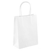 Extra Small Twisted Hand Paper Bag - White (250 Pcs)