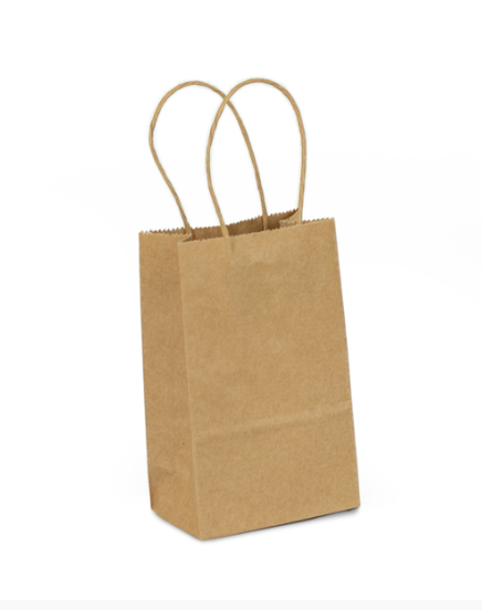 Extra Small Twisted Hand Paper Bag - Brown (300 Pcs)