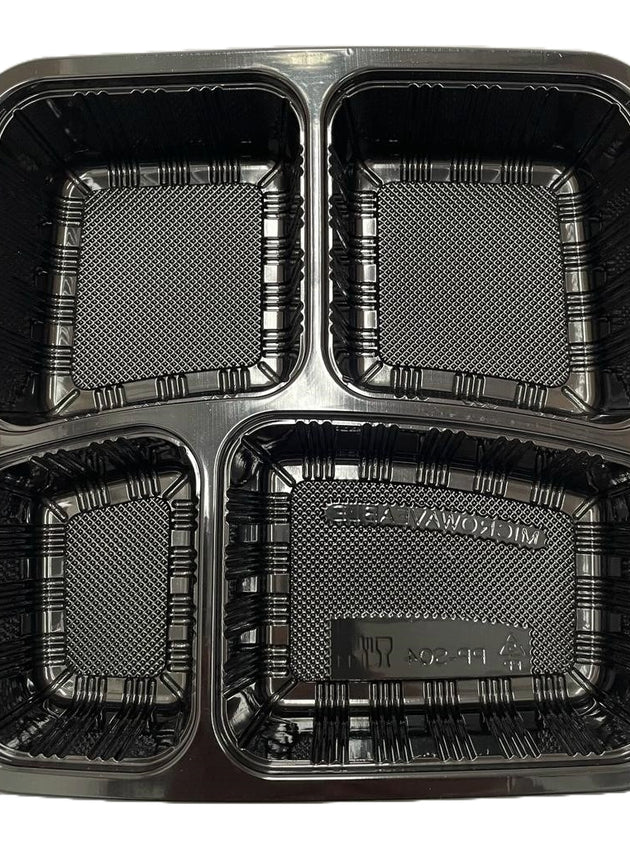 4 Compartment Container LID - 2 Small Comp (300 Pcs)