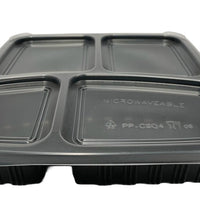 4 Compartment Container LID - 2 Small Comp (300 Pcs)