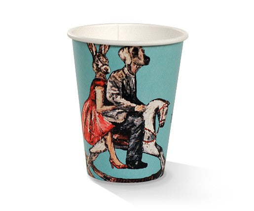 12 OZ PLA Coated SW Cup - Art Print 90mm (1000pcs)