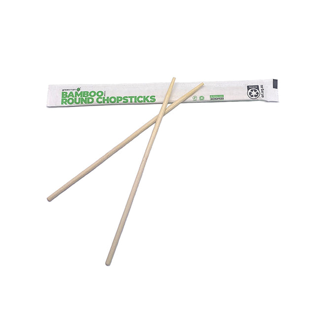 Bamboo round chopstick 5*220mm 3000pc/ctn