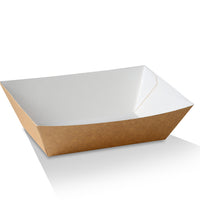 Cardboard Takeaway Tray 3- Medium (500 Pcs)