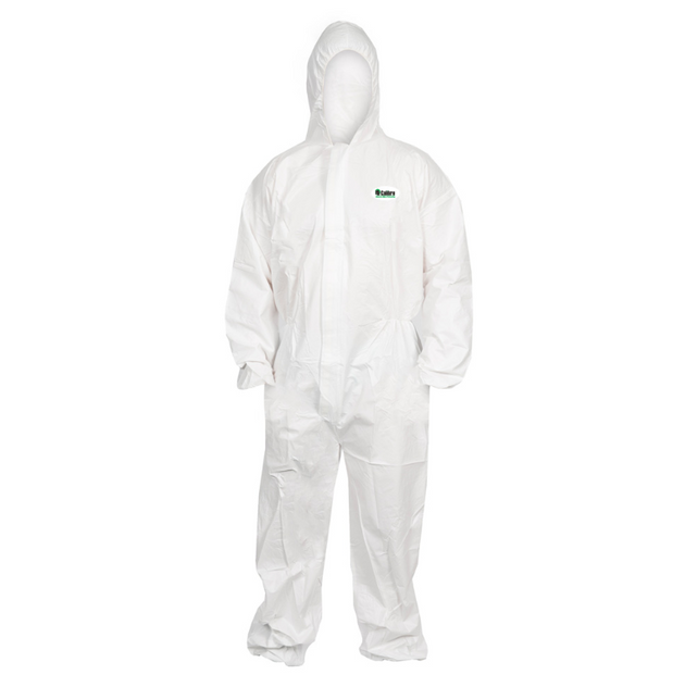 Hi-Caliber Microporous Coverall White All Size (50 Pcs)