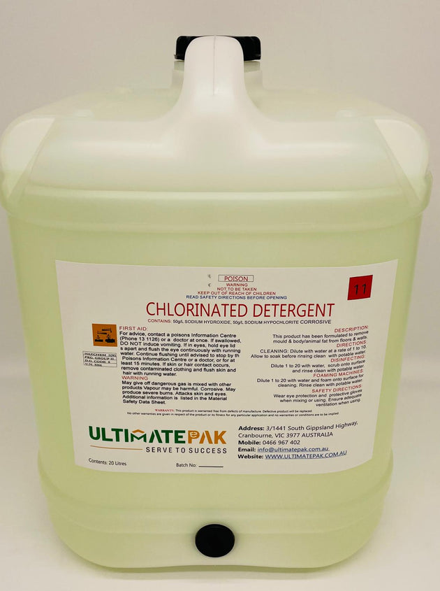 20L Chloroclean - ChlorInated Detergent