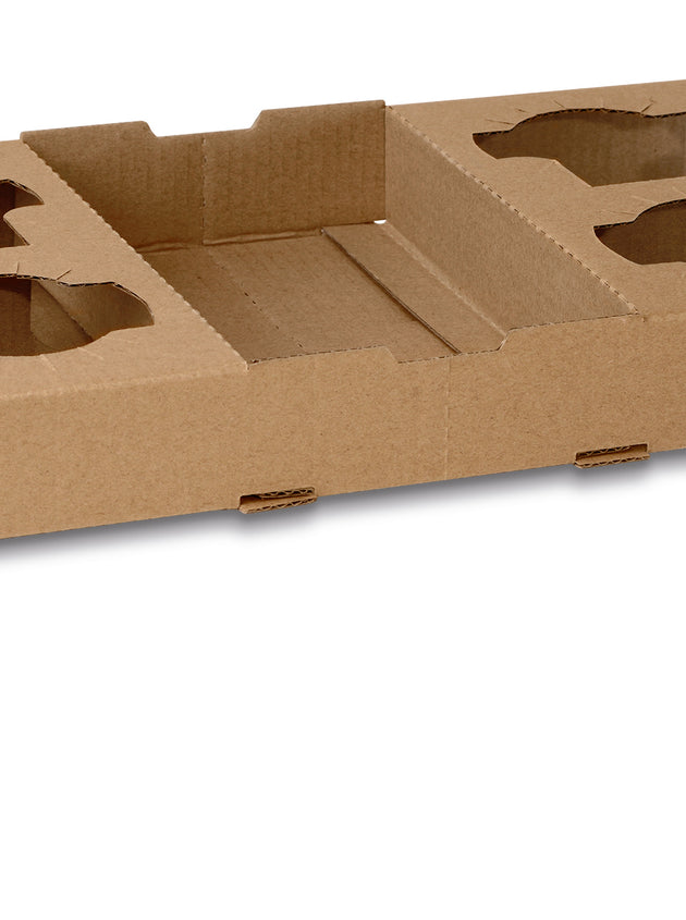 Corrugated 4 Cell Carry  Tray (100 Pcs)