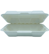 Clamshell Sugarcane 8.5″ x 5″ x 3″ (400pcs)